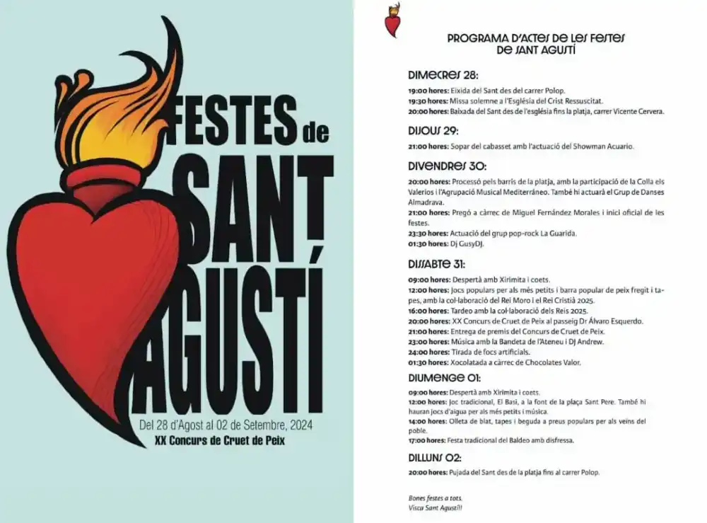 Fiestas de Sant Agustí Villajoyosa 2024