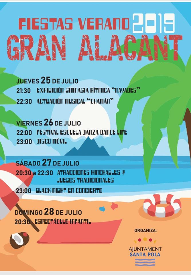 Fiestas de verano 2019 de Gran Alacant