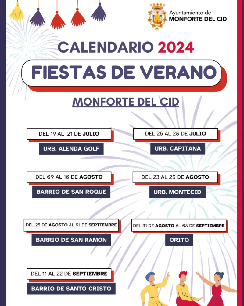 Fiestas de verano Monforte del Cid 2024