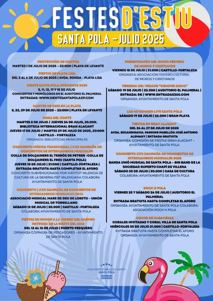 Fiestas de Verano Santa Pola 2025