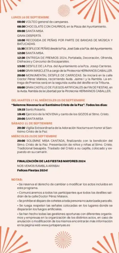 Fiestas del Cristo 2024