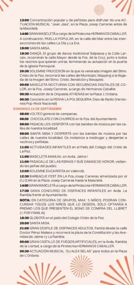 Fiestas del Cristo 2024