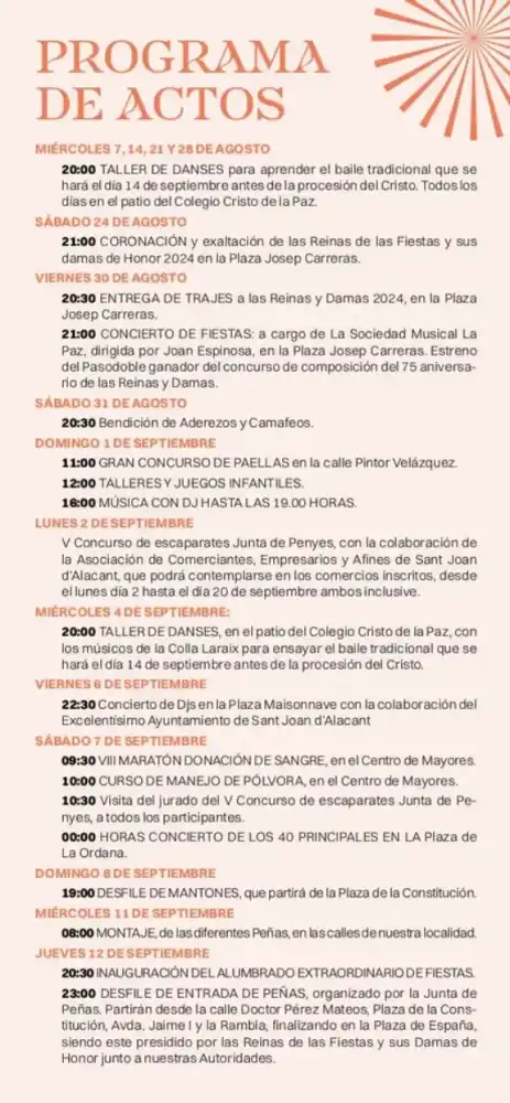Fiestas del Cristo 2024