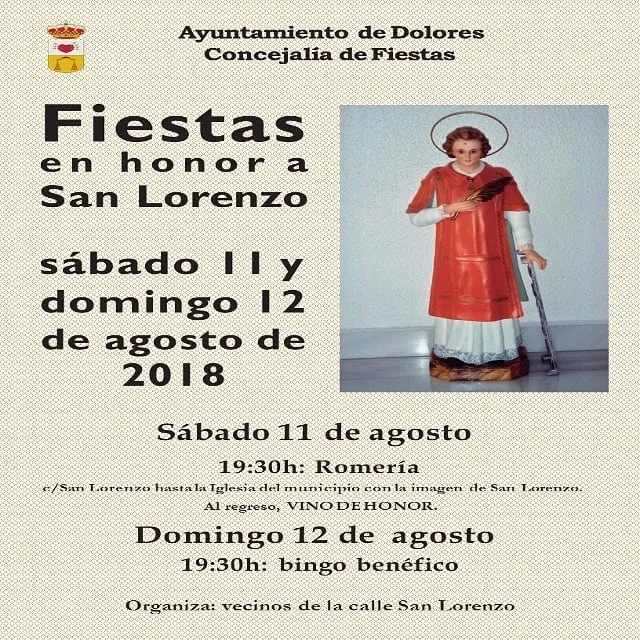 Fiestas en Honor a San Lorenzo 2018 Dolores