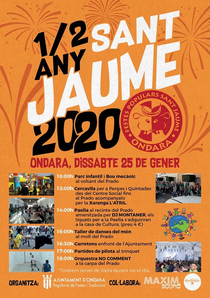 Fiestas Mig Any de Sant Jaume de Ondara 2020