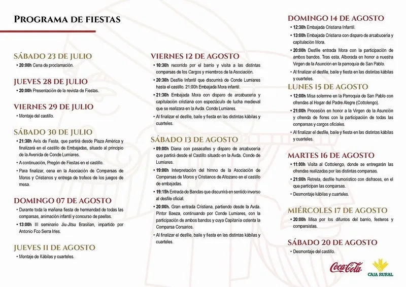 Fiestas Moros y Cristianos Barrio Altozano Alicante 2022
