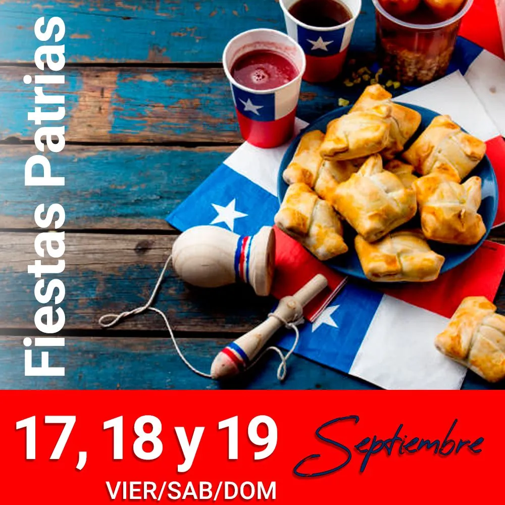 Fiestas Patrias Chile en restaurante Los Andes