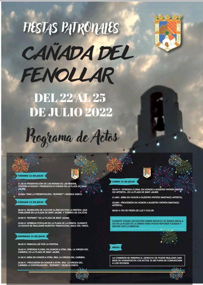 Fiestas Patronales de la Cañada del Fenollar 2022