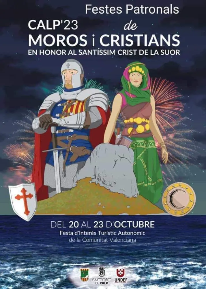 Fiestas Patronales de Moros y Cristianos de Calpe 2023 en honor al Santísimo Cristo del Sudor