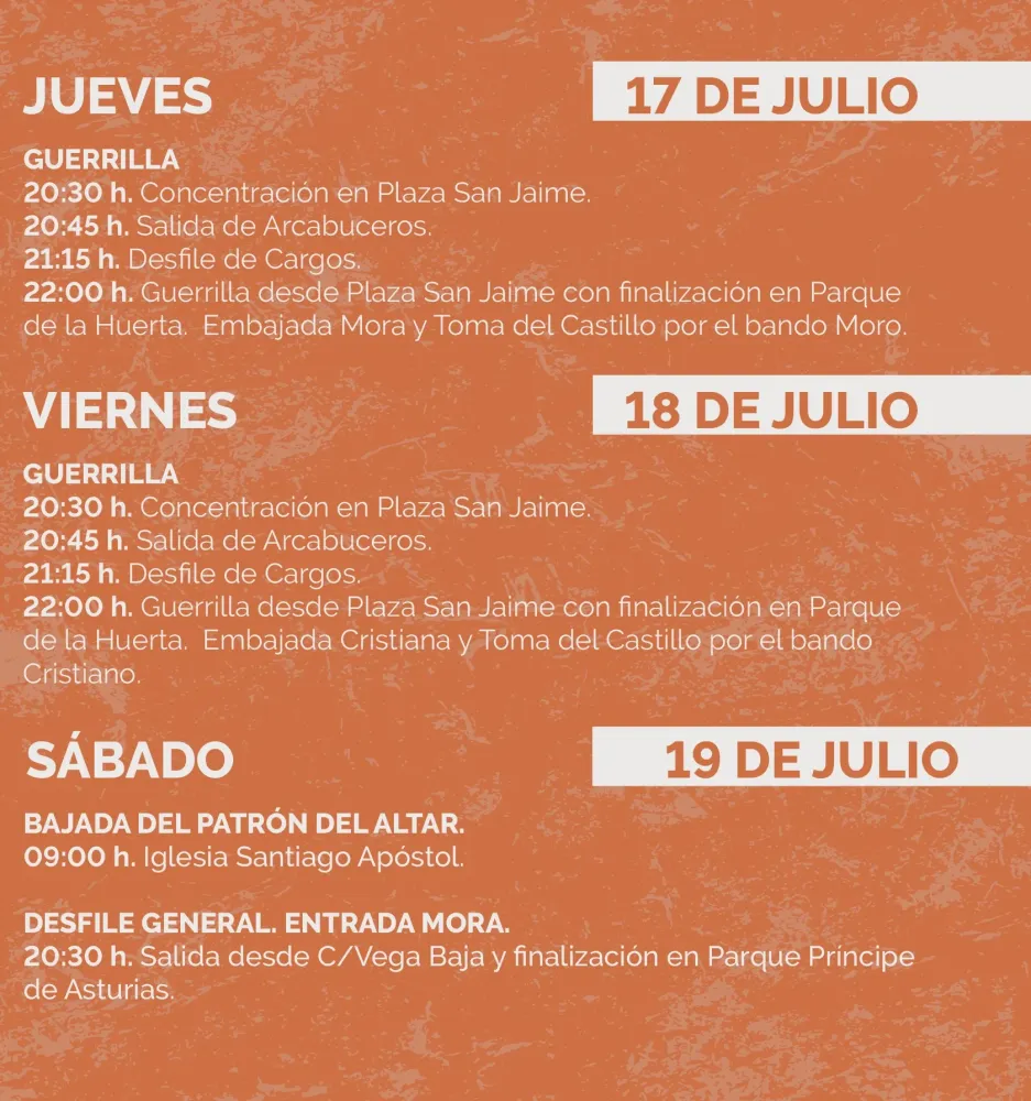Fiestas Patronales y de Moros y Cristianos Albatera 2025