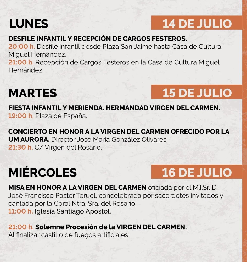Fiestas Patronales y de Moros y Cristianos Albatera 2025