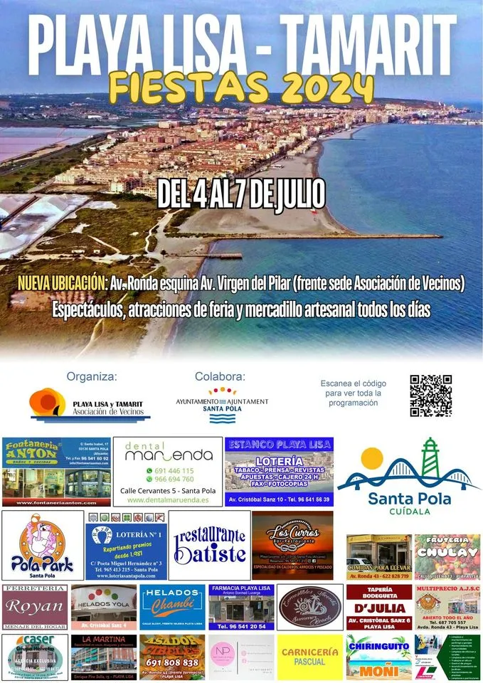 Fiestas Playa Lisa y Tamarit 2024