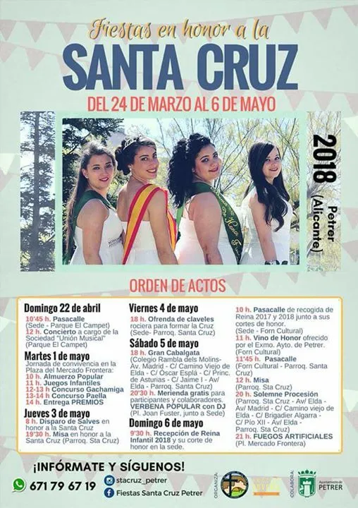 Fiestas Santa Cruz 2018 - Petrer