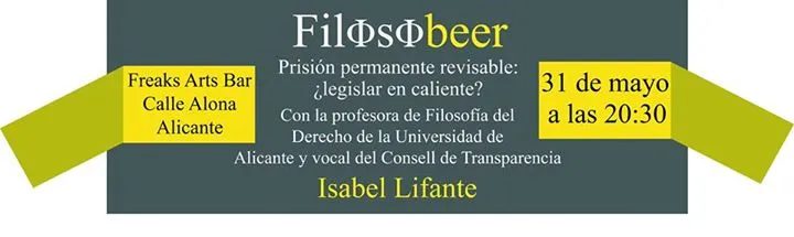 Filosobeer. prisión permanente revisable con Isabel Lifante