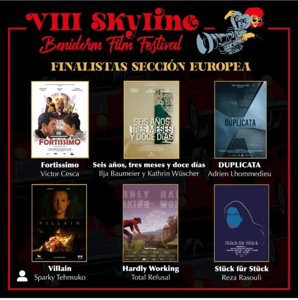 Finalistas sección europea - Sky Line Benidorm Film Festival