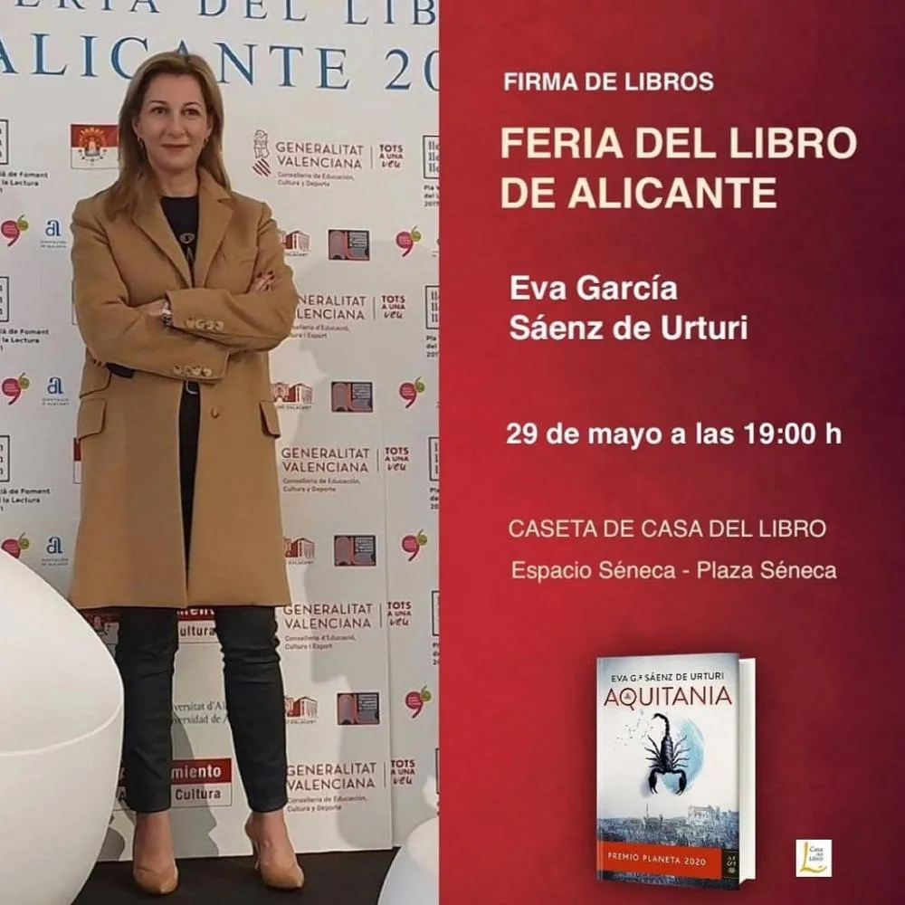 Firma de libros de Eva García Sáenz de Urturi