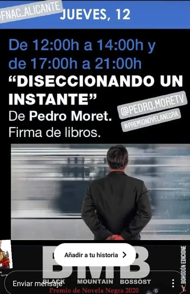 Firma de libros "Diseccionando un instante" FNAC alicante