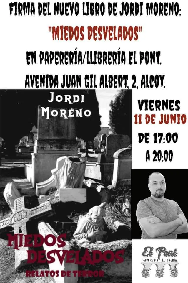 Firma del libro "Miedos Desvelados"