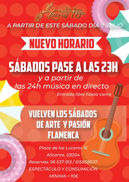 Flamenco en pleno corazón de la Plaza de Luceros - Sábado 7 de julio 2018