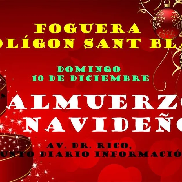 Fog. Polígon Sant Blai - Almuerzo navideño popular