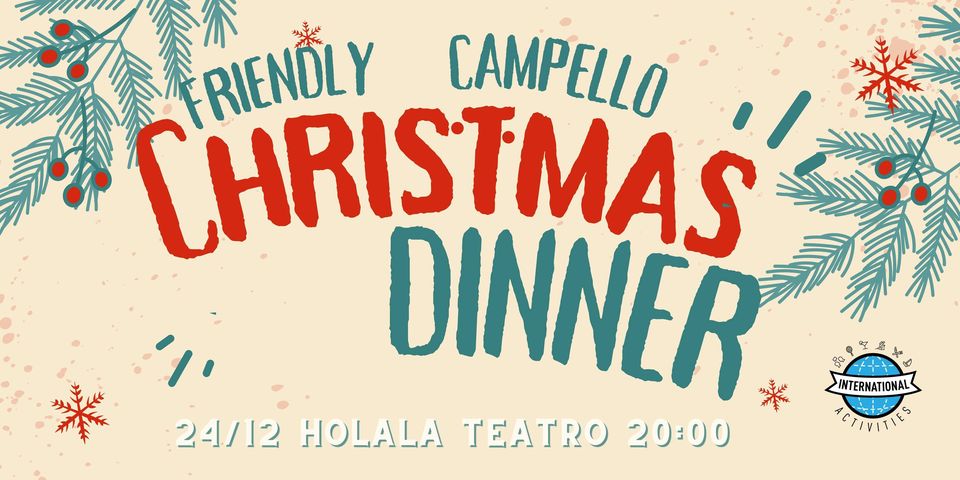 Friendly Christmas dinner in El Campello