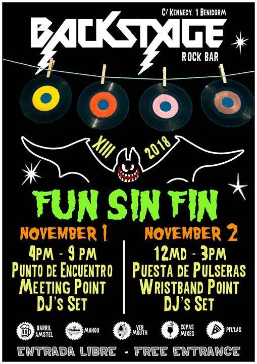 Fun Sin Fin 2018 en Backstage