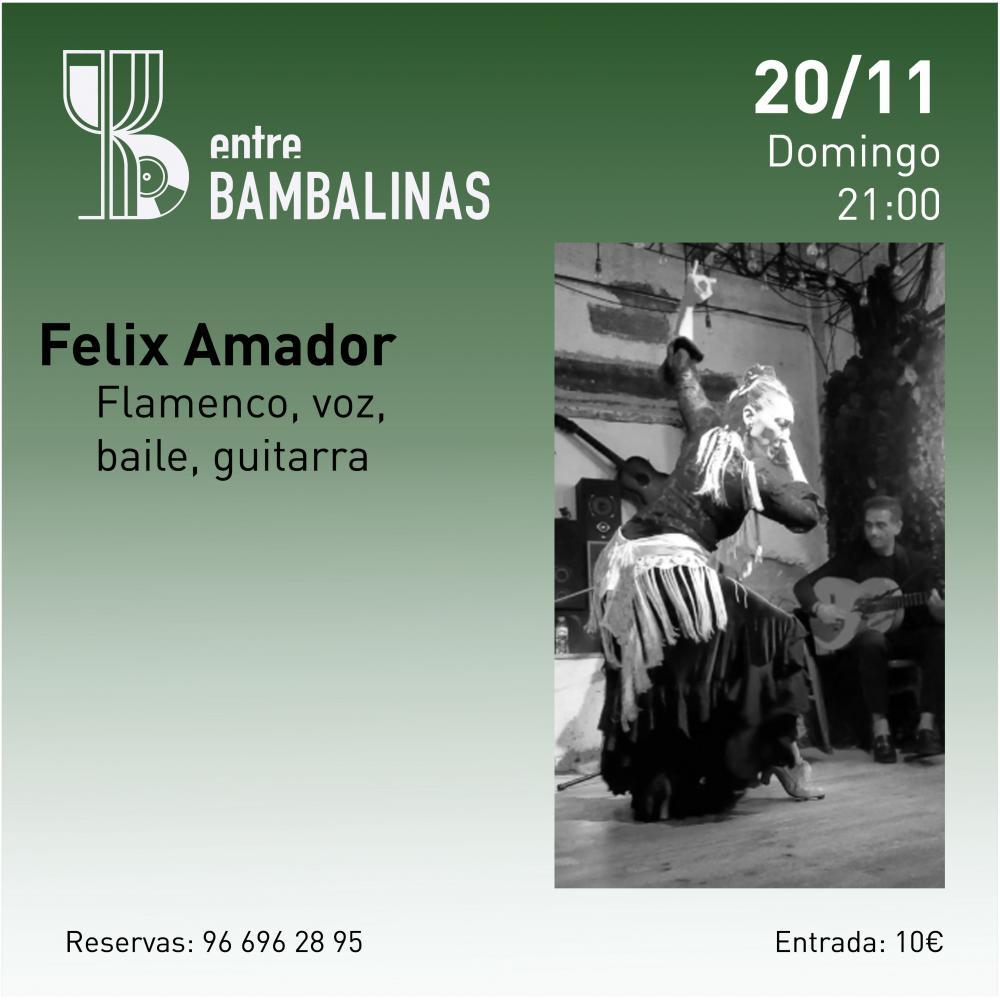 Félix Amador / Flamenco, voz, guitarra, baile