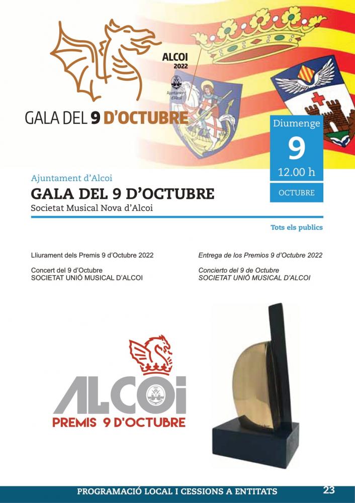 Gala 9 d'octubre Alcoy 2022