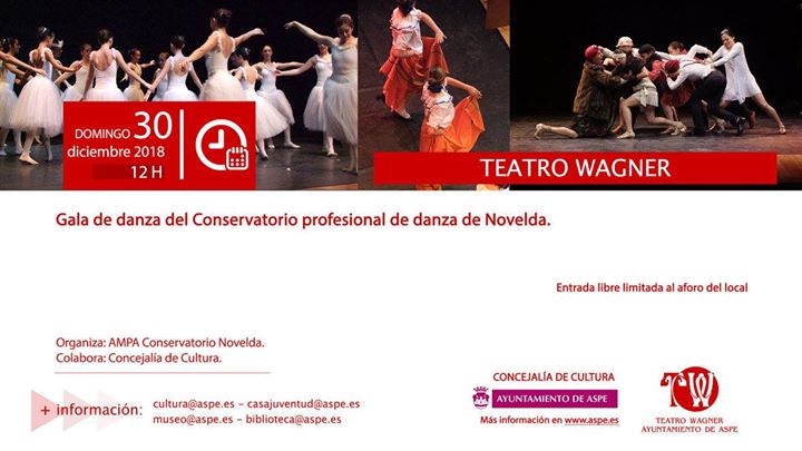Gala de danza del Conservatorio profesional de danza de Novelda en Aspe