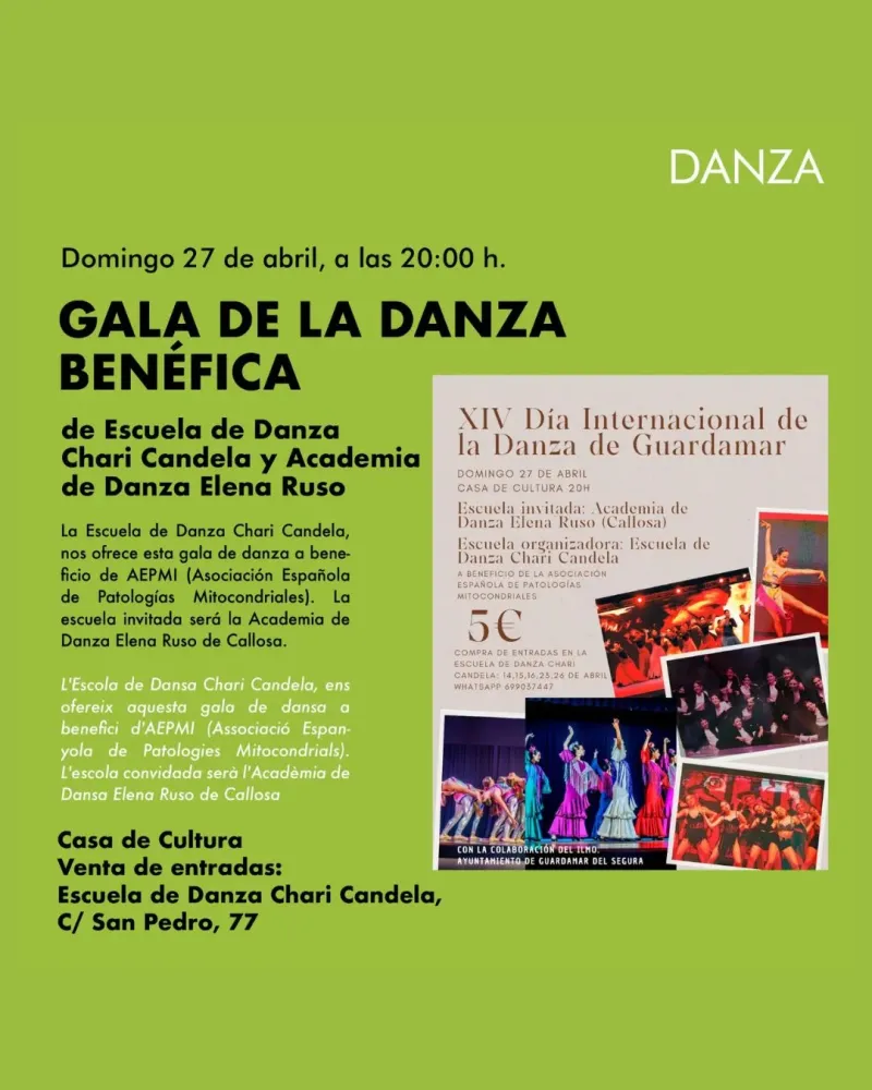 Gala de la Danza Benéfica ► Día Internacional de la Danza de Guardamar