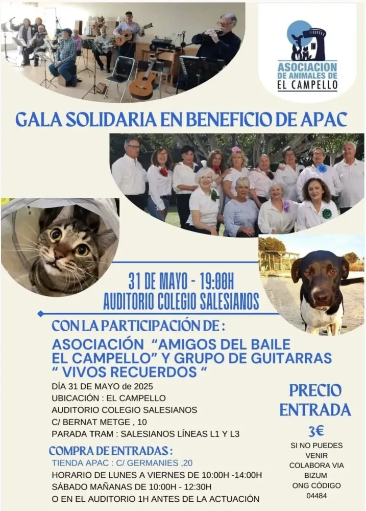 Gala solidaria en beneficio de APAC
