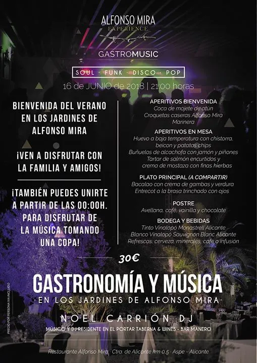 Gastromusic en Novelda