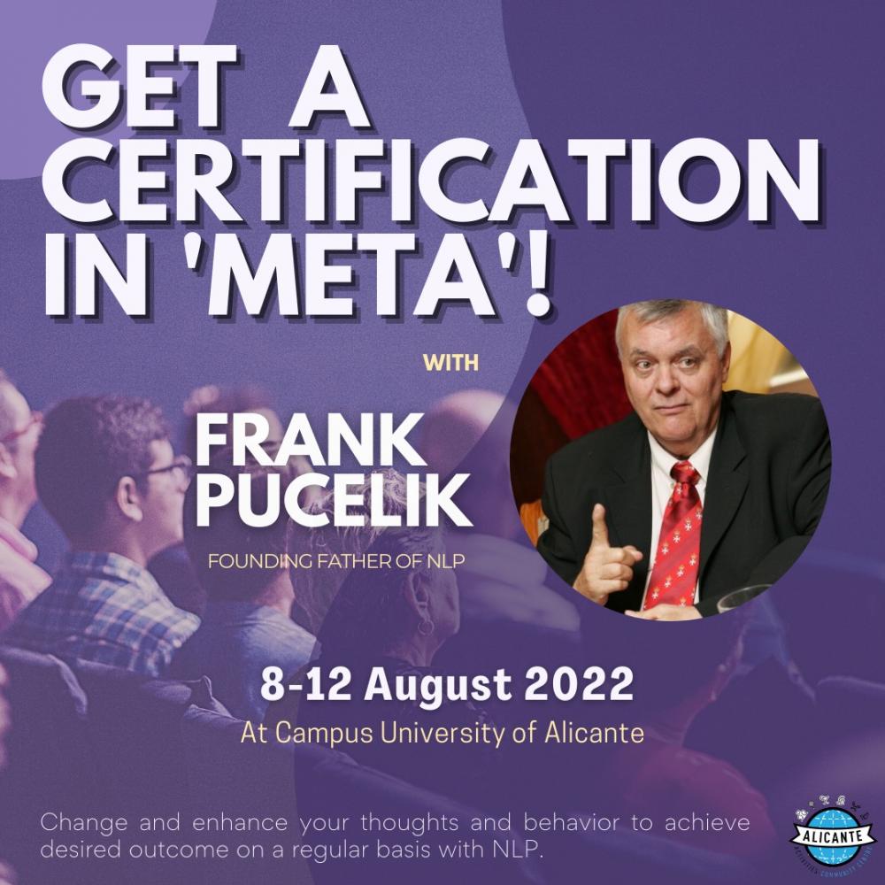 Get a Certificatioion in "meta" with Frank Pucelik