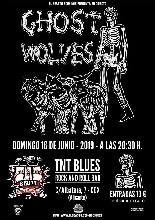 Ghost Wolves En Directo En TNT Blues, Cox