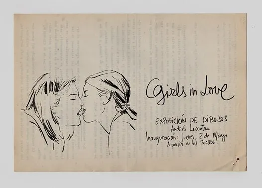 Girls in Love. Dibujos a lápiz