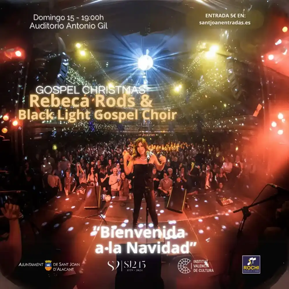 Gospel Christmas con Rebeca rods & Black Light Gospel Choiri