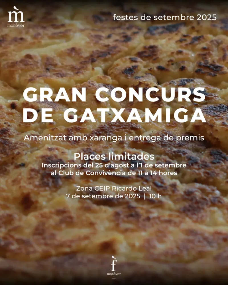 Gran concurso de gachamiga ► Fiestas de Septiembre Monóvar 2025