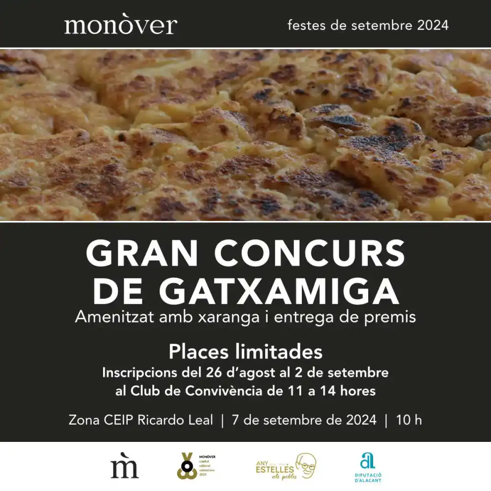 Gran Concurso de Gatxamiga ► Fiestas de Septiembre Monóvar 2024