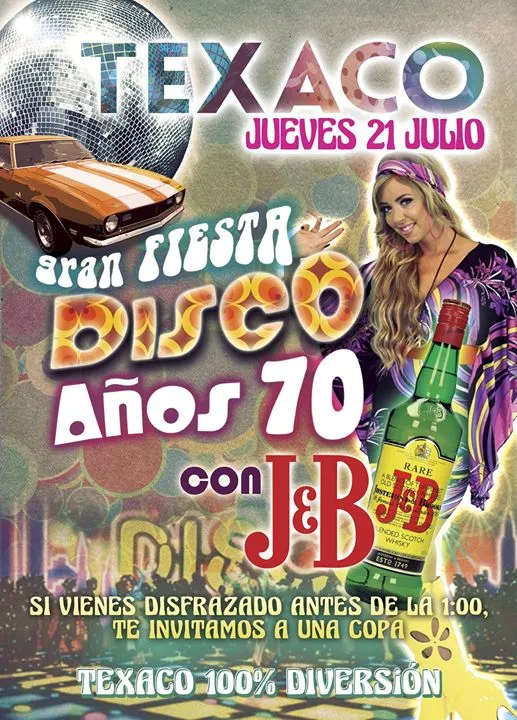Gran fiesta Disco - Año 70 - Pub Texaco