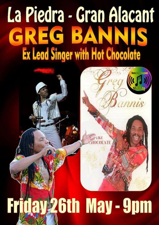 Greg Bannis Ex Lead Singer with Hot Chocolate
