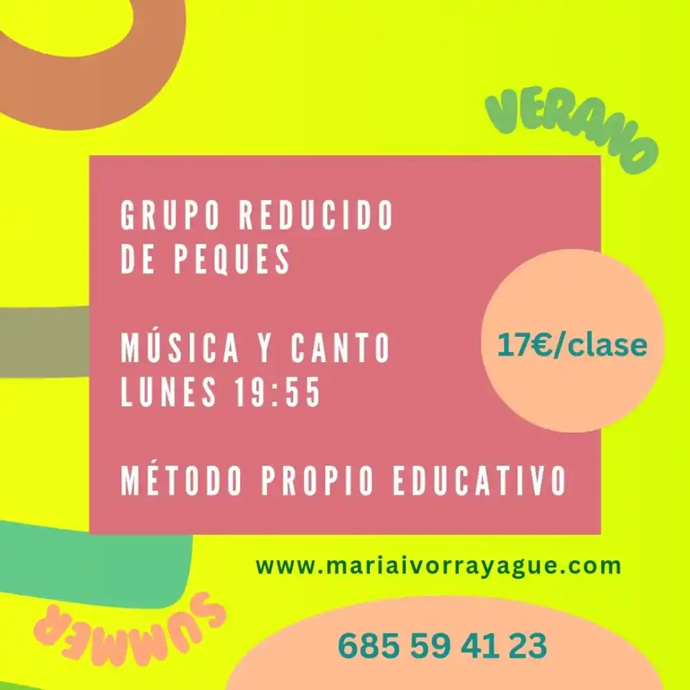 Grupo de peques Música y canto (Método propio educativo)
