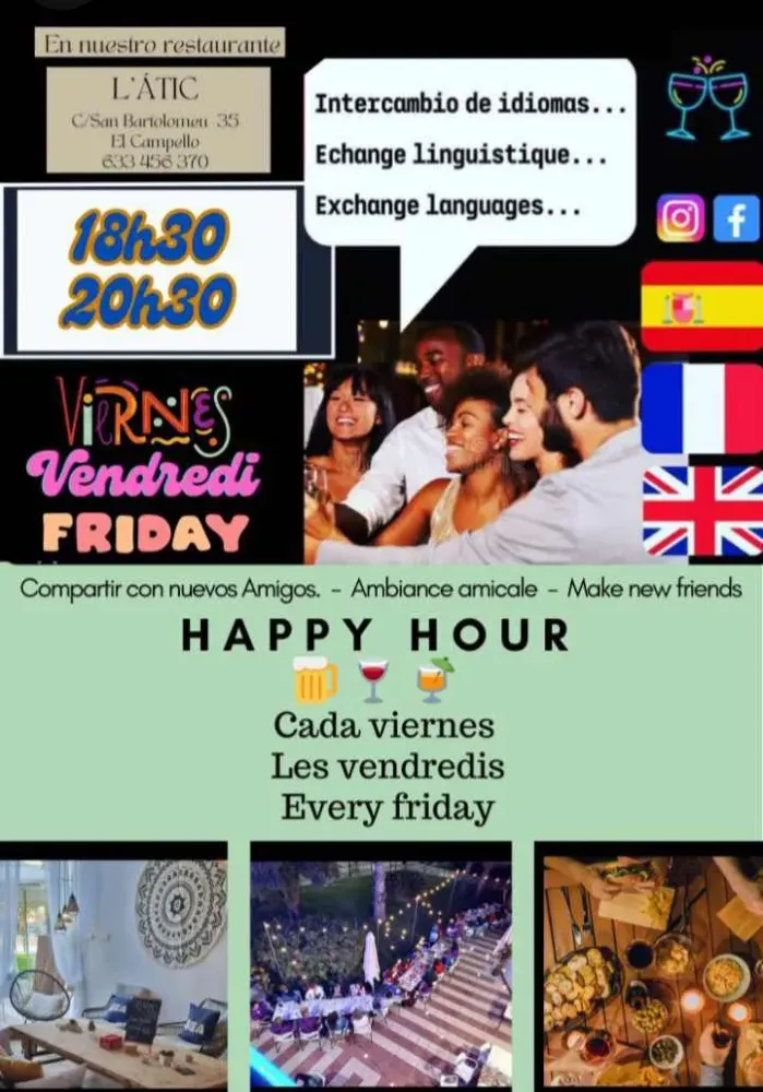 Happy Hour Intercambio de Idiomas