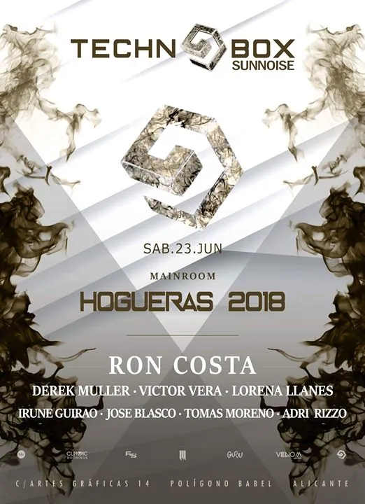 Hogueras 2018 en TechnoBox Sunnoise