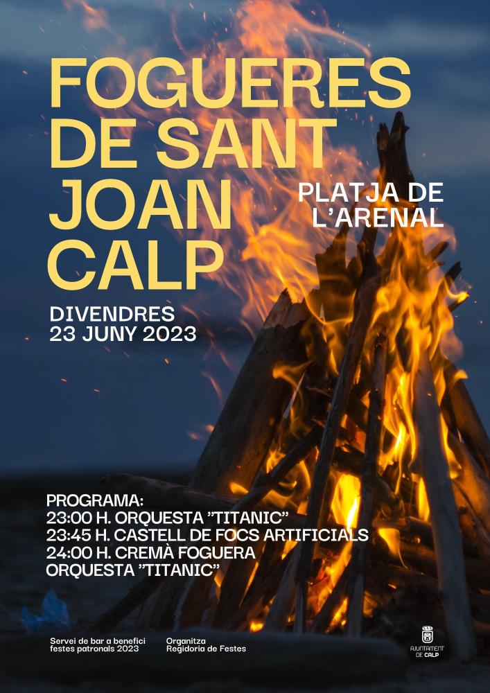 Hogueras de San Juan en Calpe 2023