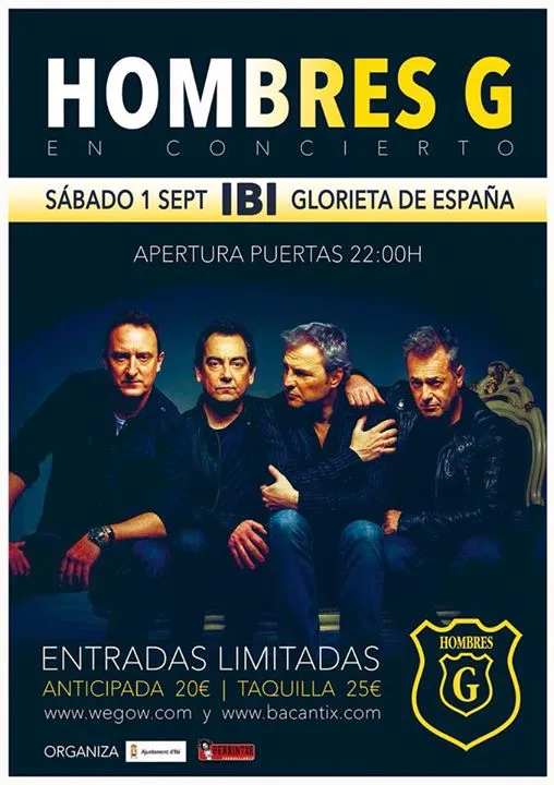 Hombres G en concierto en Ibi