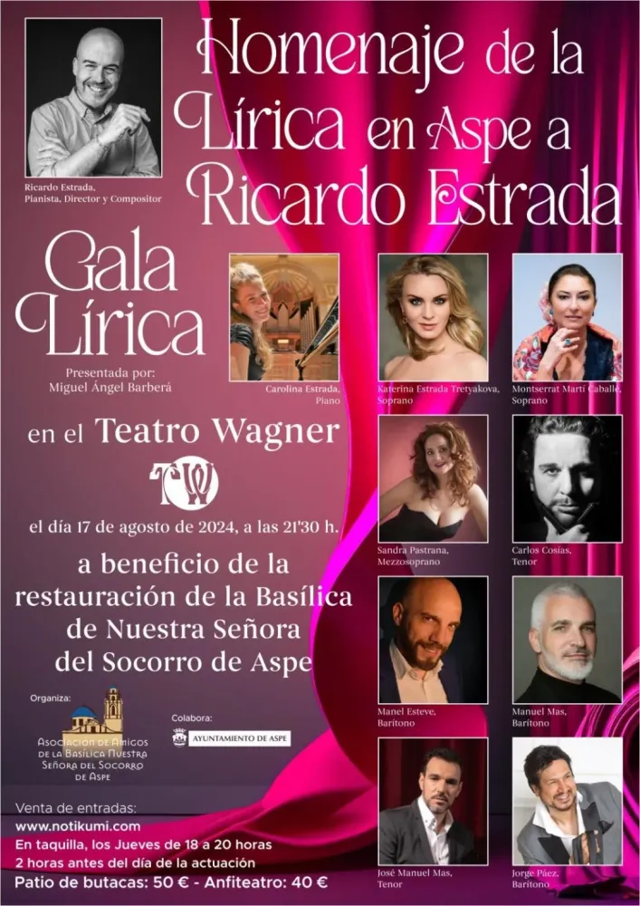 Homenaje de la Lírica en Aspe a Ricardo Estrada