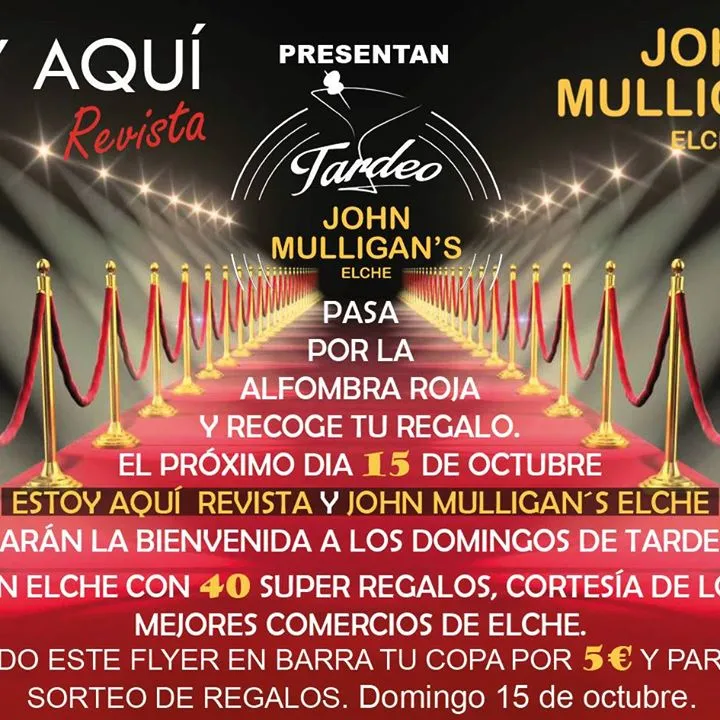 I Gran Fiesta Domingo de Tardeo y Regalos