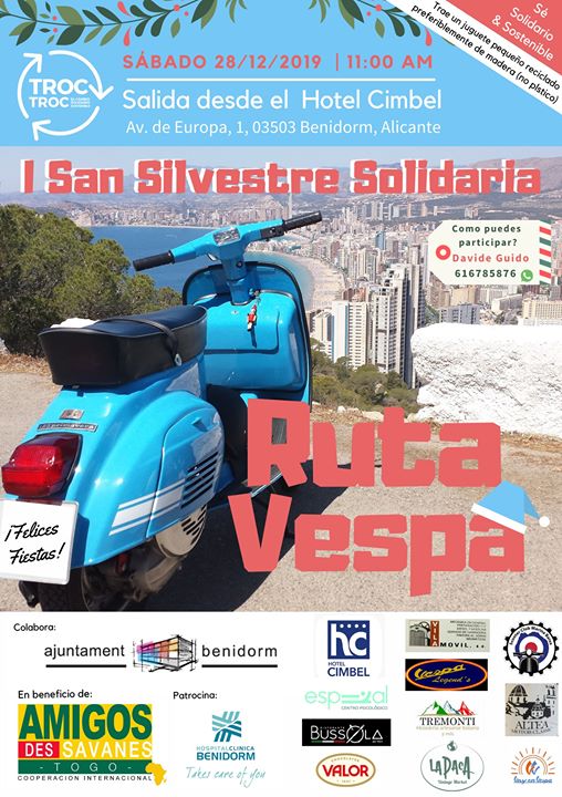 I San Silvestre Solidaria en Vespa Benidorm #TrocGreenEvents