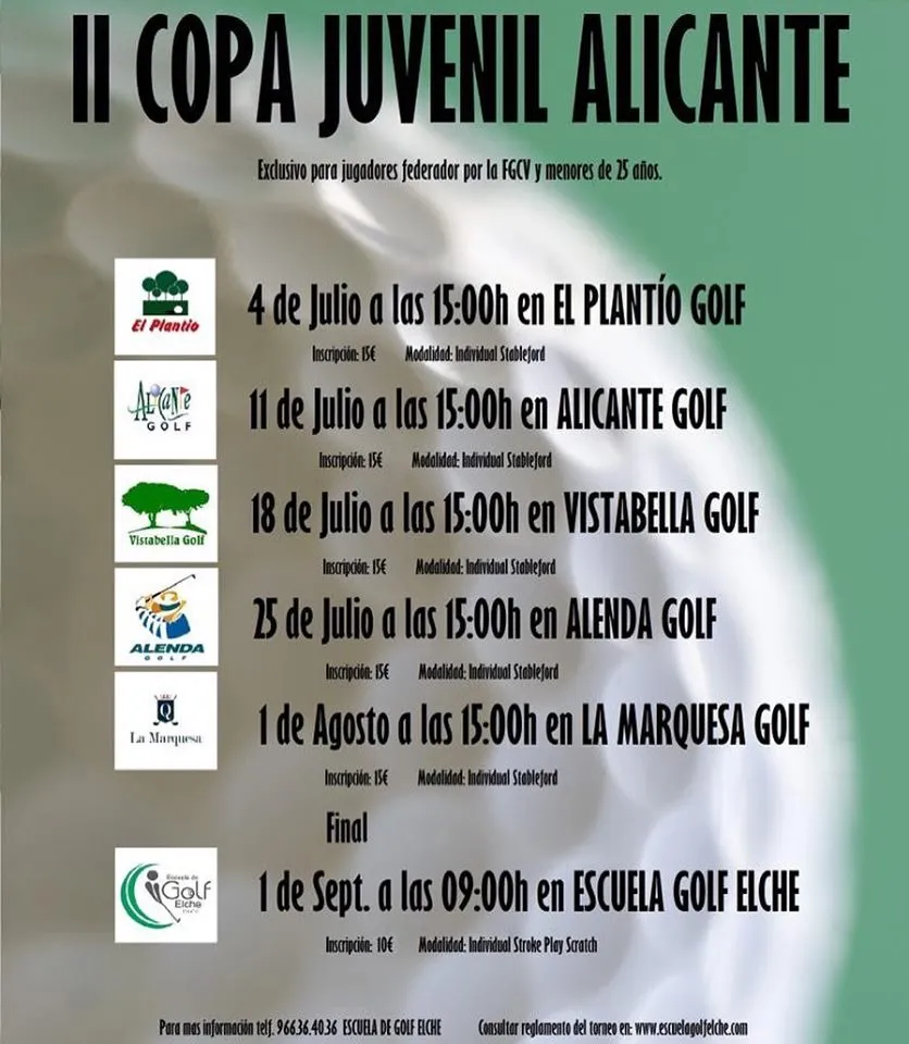 II Copa Juvenil Alicante de Golf