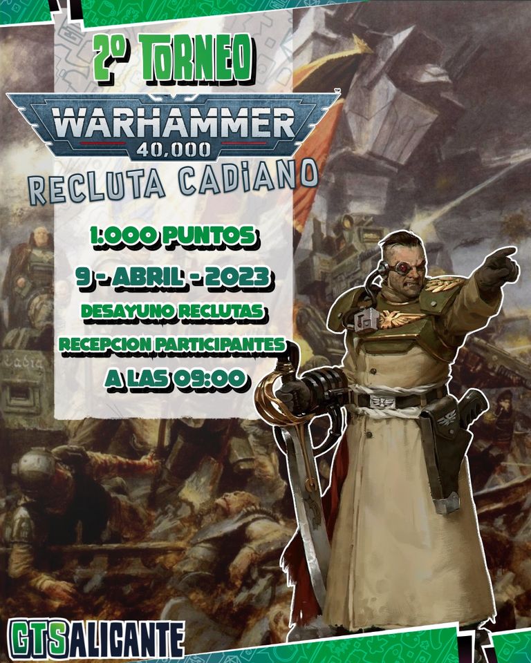 II Torneo de novatos de Warhammer 40k :: Recluta Cadiano
